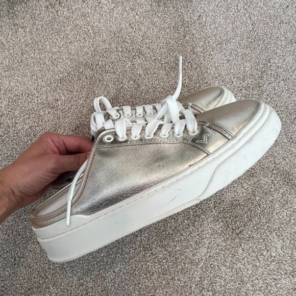 Stuart Weitzman Skater Open Back Mule Sneakers Size 6.5 NWOT - Picture 3 of 5